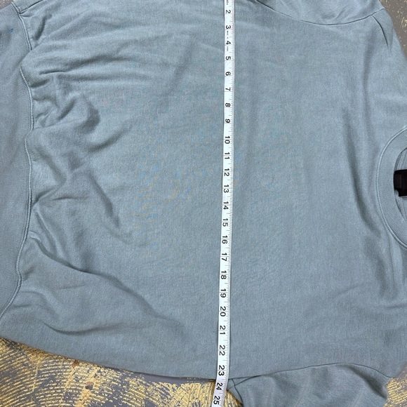 H&M Pullover Crew Neck Sweater Cotton Medium Sage Green Teal - Picture 5 of 6
